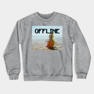 Offline glitch vibes Crewneck Sweatshirt